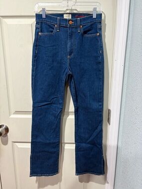 Alice + Olivia Dark Indigo Straight-Leg Jeans